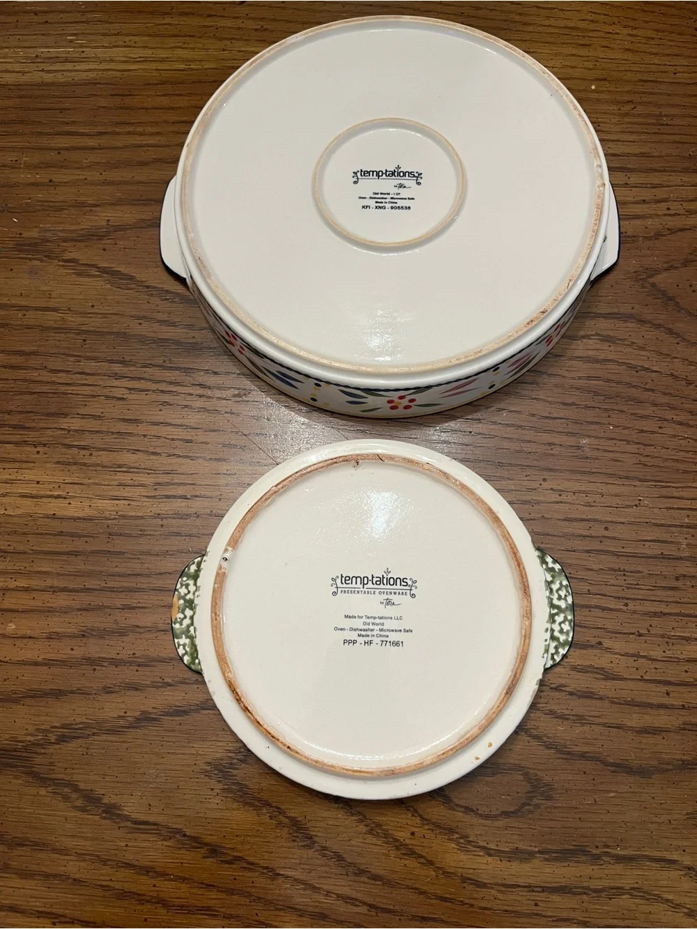 Temptations Old World Confetti Hand-Painted Ceramic Serving Set
